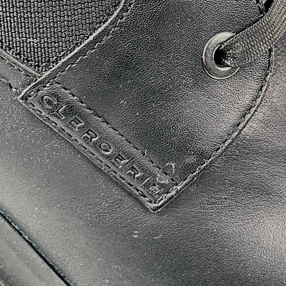 Clergerie Noam Womens Black Leather Lace Up Block Heels Platforn Ankle Boots 7.5 - Picture 5 of 8